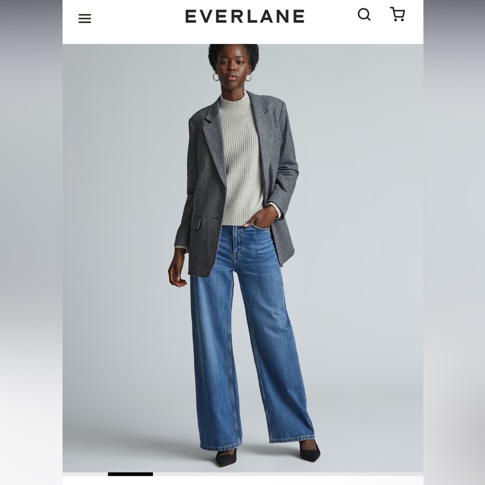 The Italian Wool Oversized Blazer